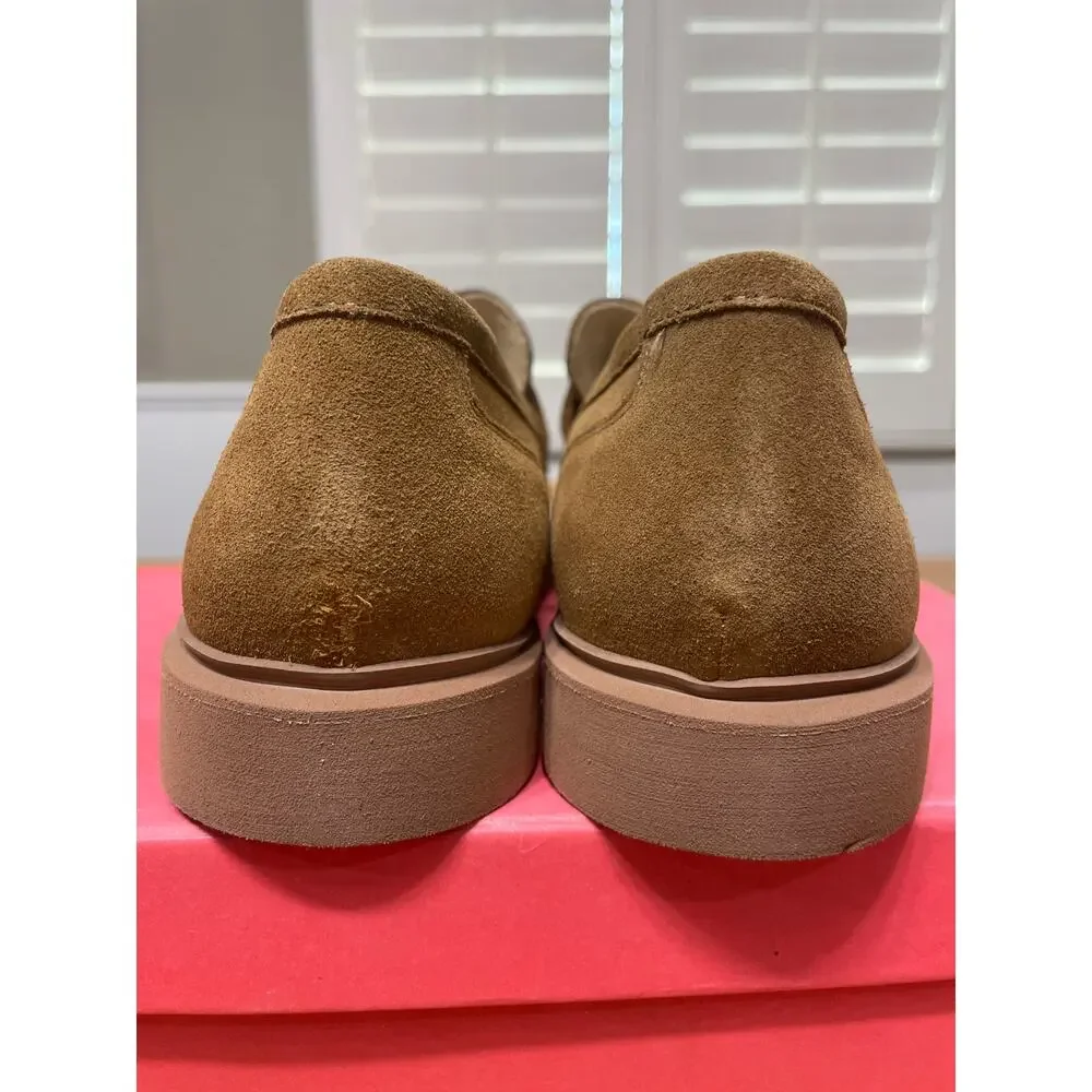 Vaneli Kimmo Loafers Tobacco Nival Suede Size 8 Comfy Moccasin Sihouette